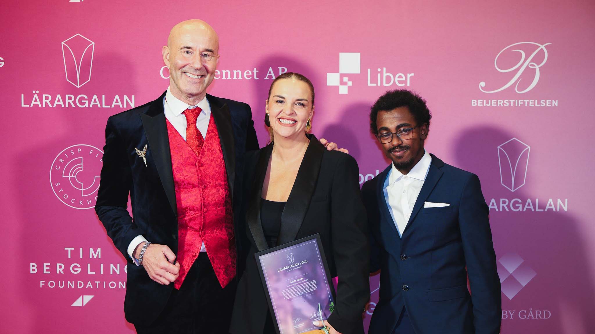 Bilden visar Mark Levengod som var en av prisutdelarna vid Lärargalan.