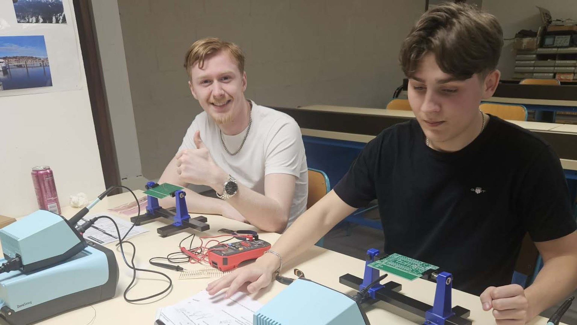 Lektioner på den franska skolan.