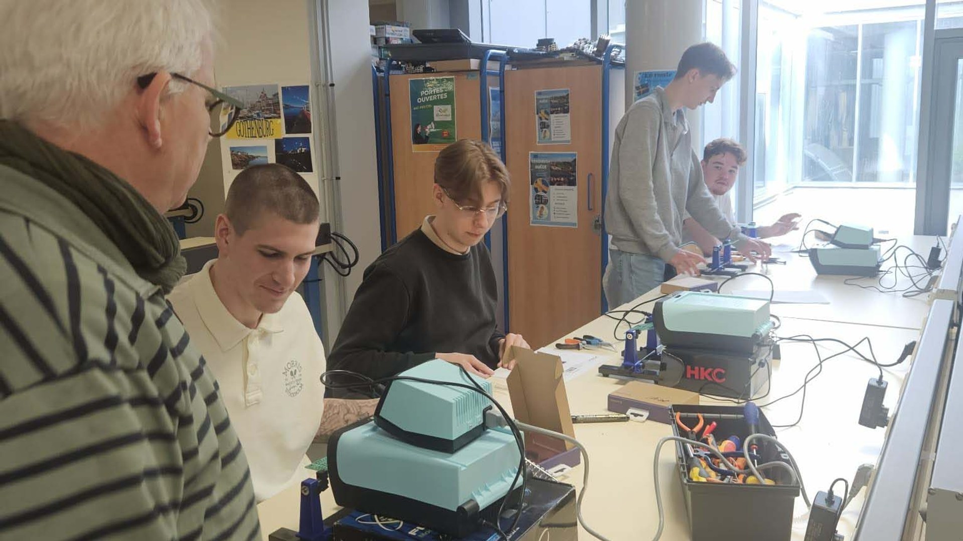 Lektioner på den franska utbytesskolan