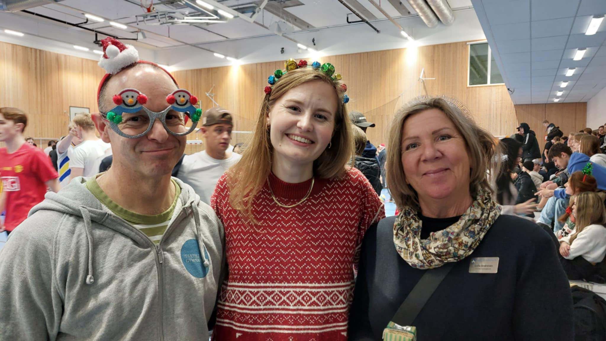 På bilden syns Mikael, Magdalena och Sofie.