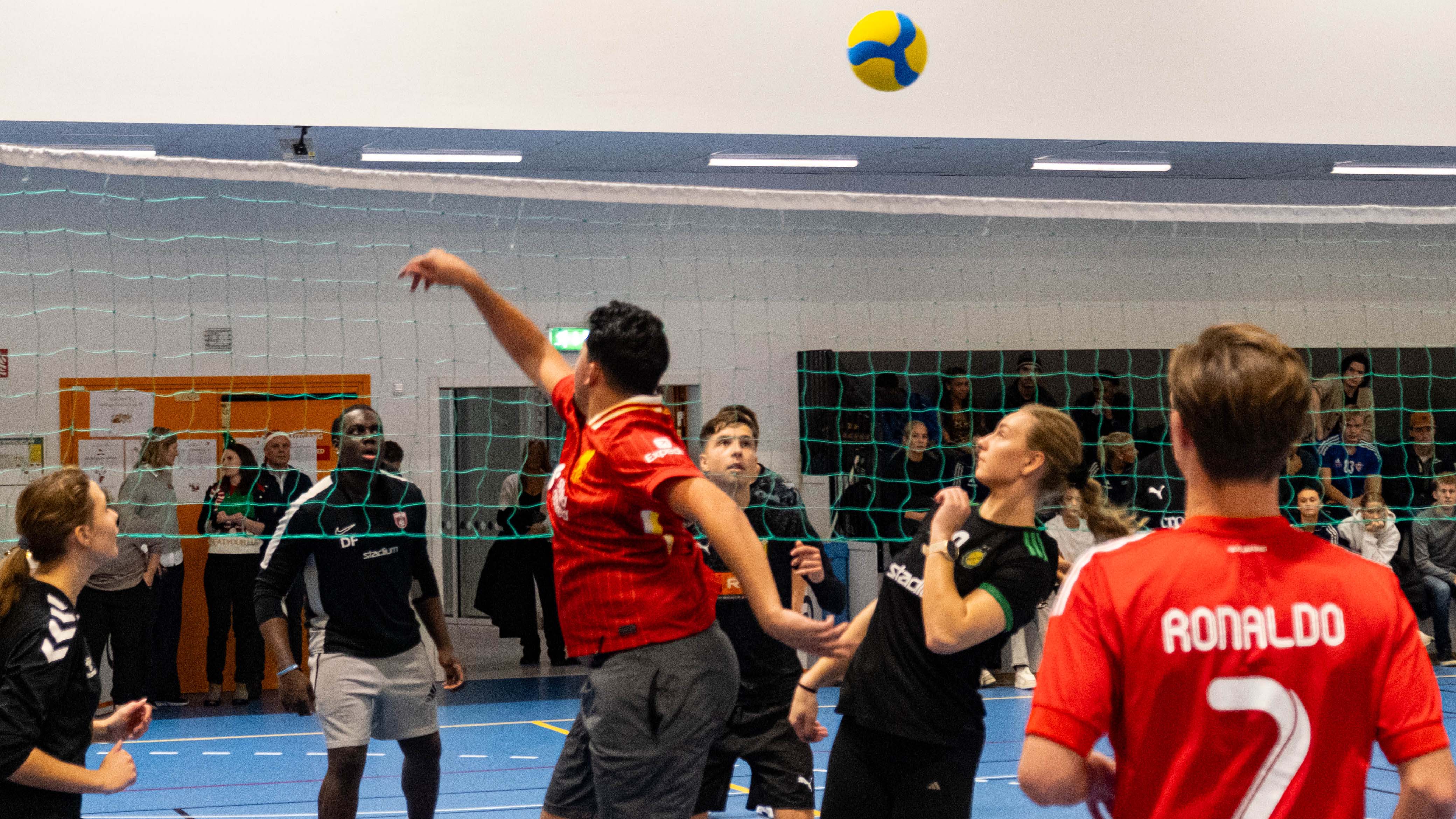 Bilden visar finalmatchen.