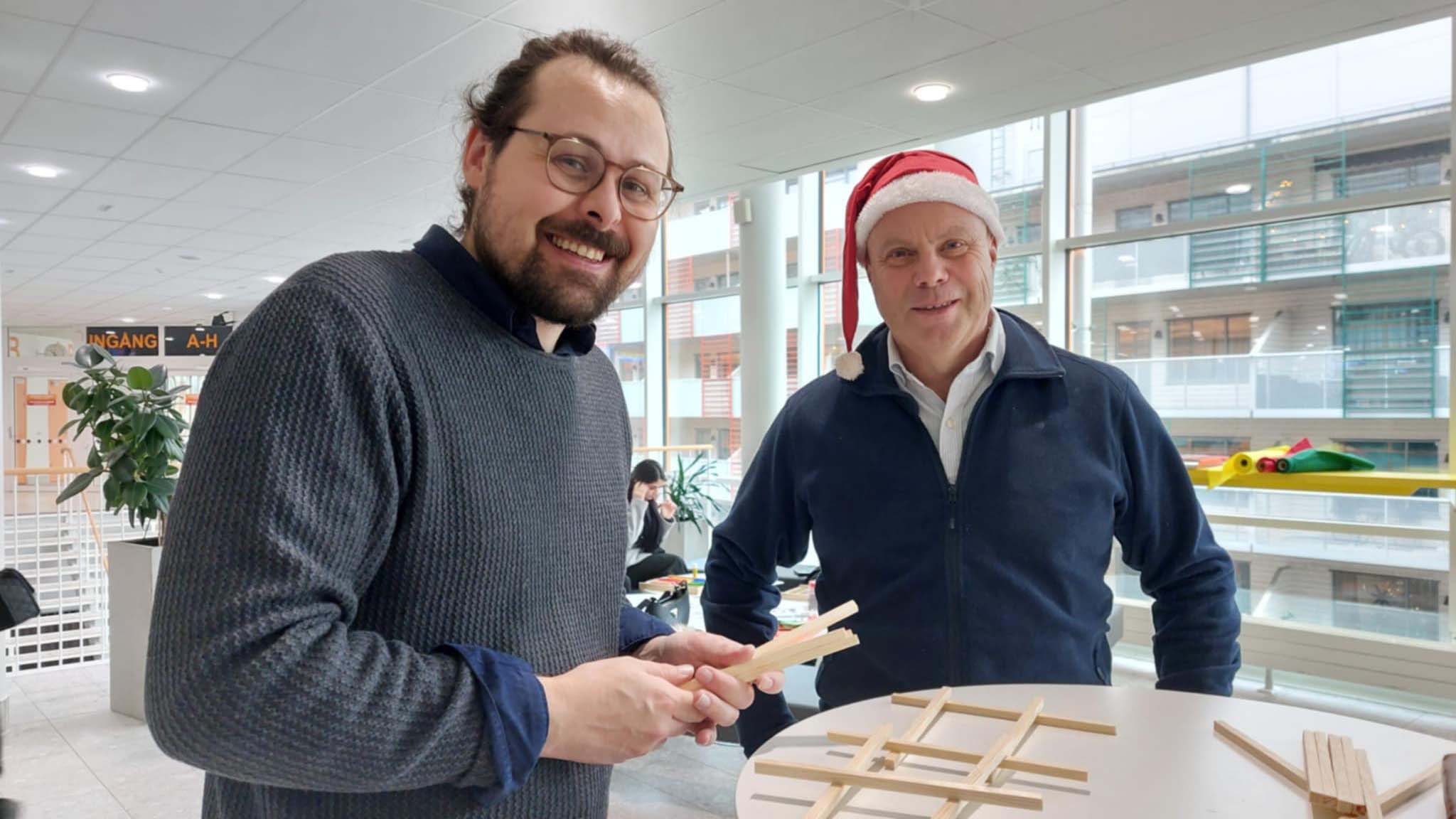 Bilden visar Viktor och Björn.