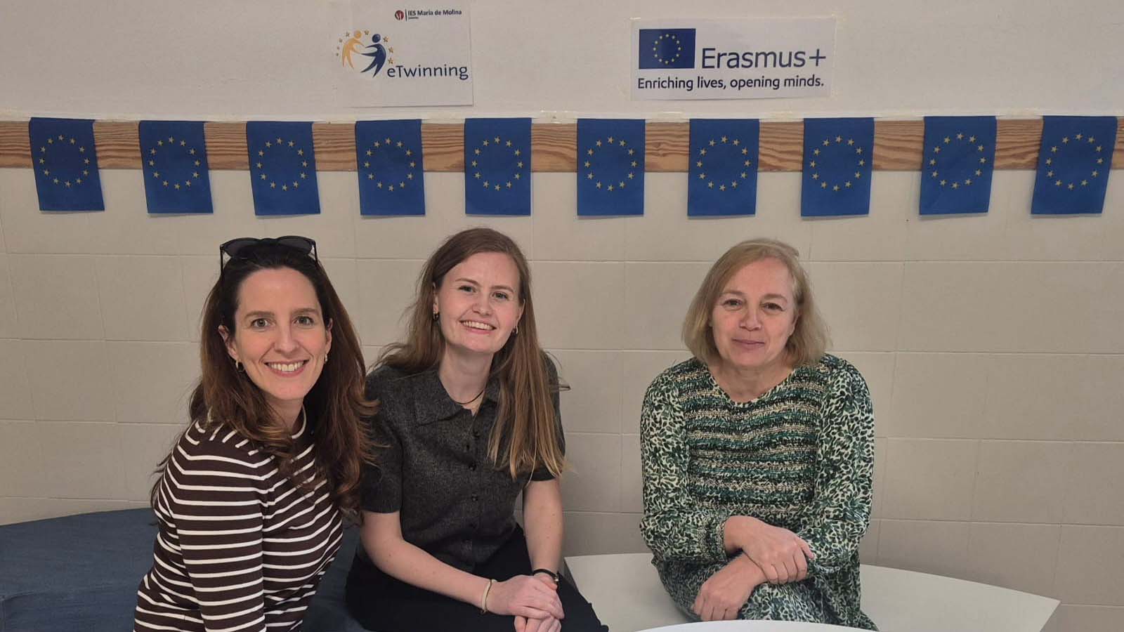 Bilden visar ännu ett gäng tillsammans med Magdalena.